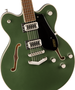 Gretsch G5622 Electromatic Center Block Double-Cut with V-Stoptail Electric Guitar - Olive Metallic — Three quarter front 2