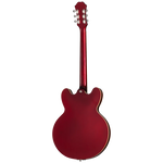 Epiphone Riviera Semi-Hollowbody Electric Guitar - Sparkling Burgundy — back view