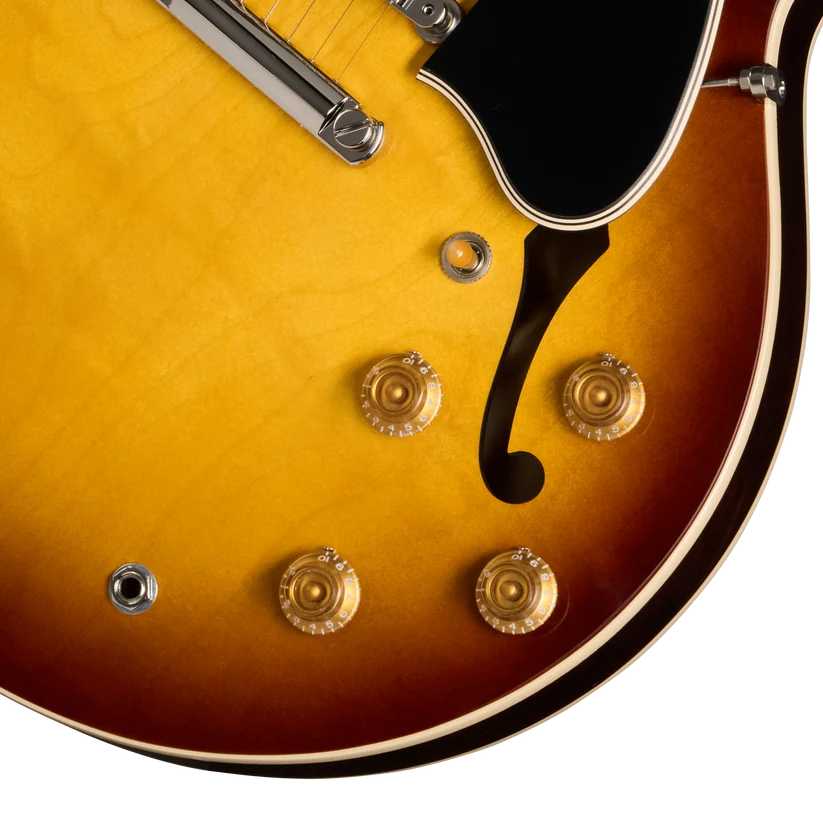 Gibson ES-335 '50s Semi-Hollowbody Electric Guitar - Vintage Tobacco Burst controls
