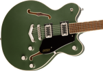 Gretsch G5622 Electromatic Center Block Double-Cut with V-Stoptail Electric Guitar - Olive Metallic — Three quarter front 3