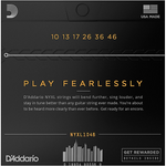 D'Addario NYXL 10-Pack Electric Guitar Strings - Regular Light — back view