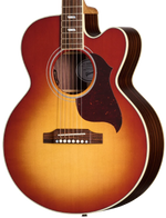 Gibson Parlor Rosewood EC Acoustic Electric Guitar - Rosewood Burst — three-quarter front view