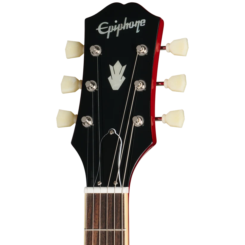 Epiphone ES-335 Left-Handed Semi-Hollowbody Electric Guitar - Cherry headstock
