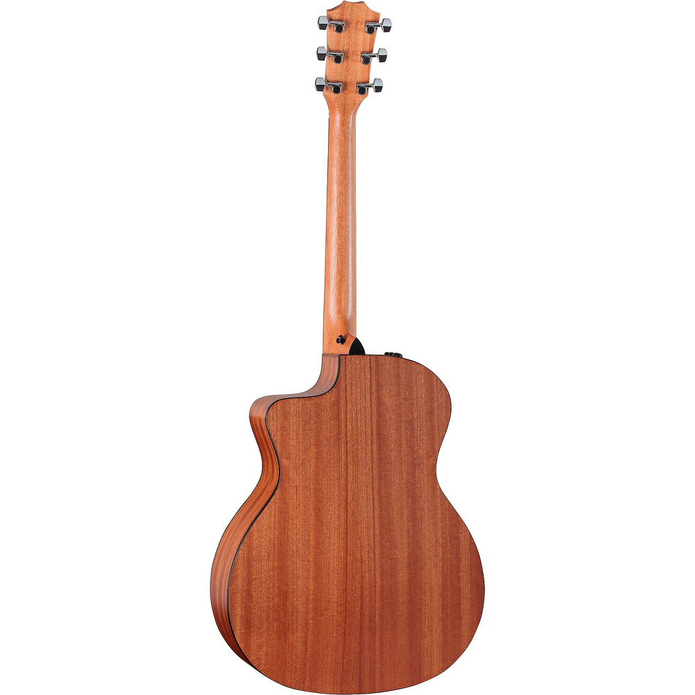 Taylor 114ce Special Edition Acoustic Electric Cutaway Guitar - Dark Tobacco Burst — back view