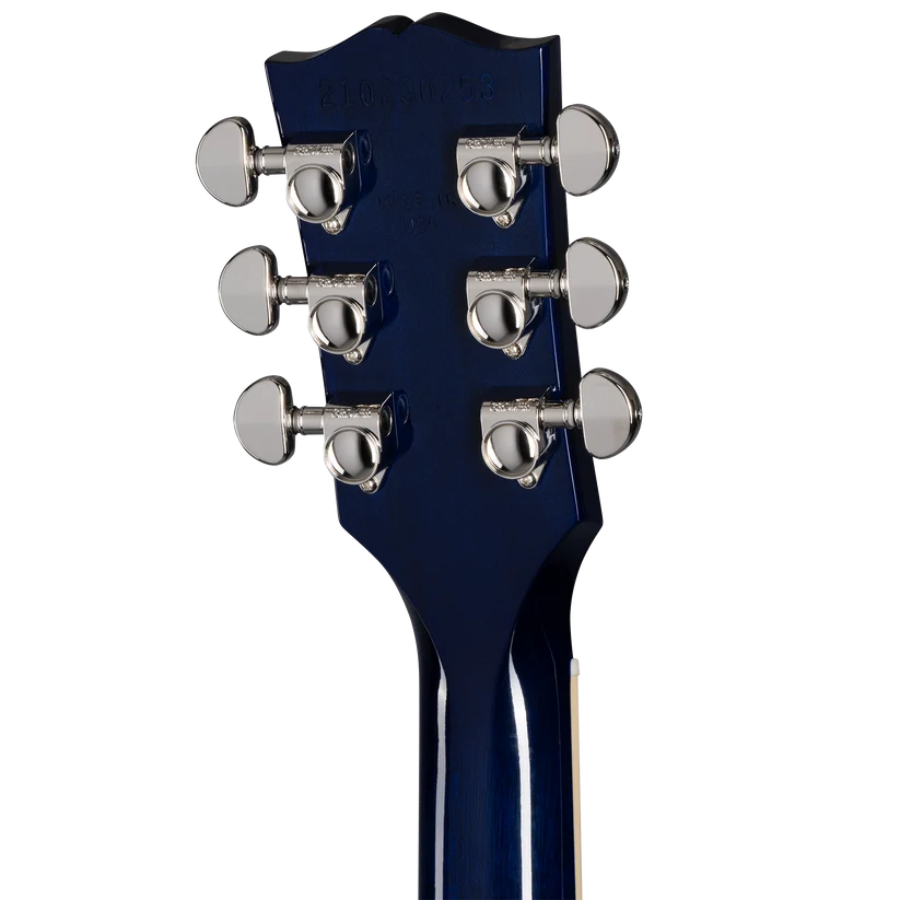 Gibson Les Paul Standard '60s Figured Top Electric Guitar - Blueberry Burst headstock, back