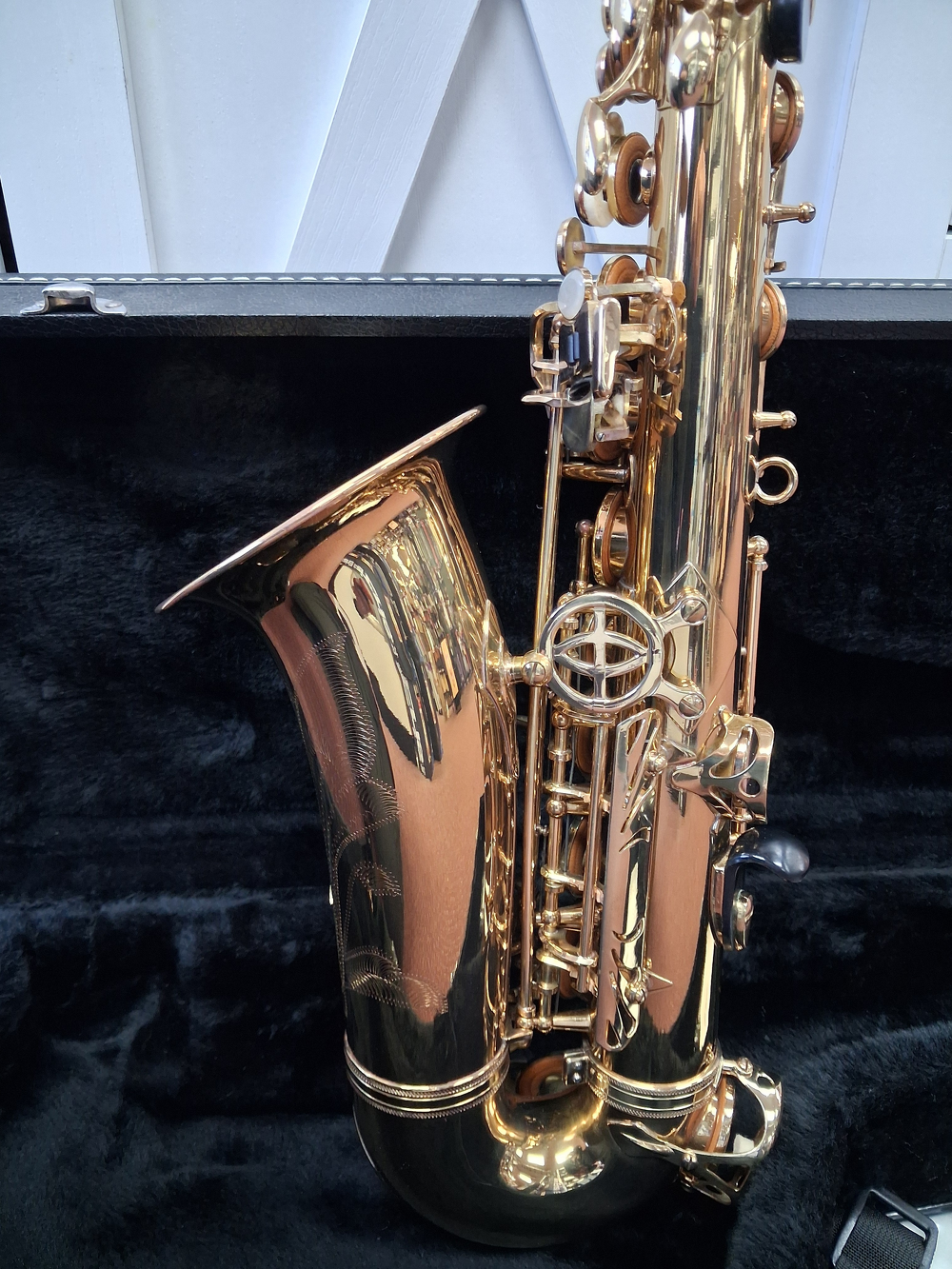 Used Alpine Model 6 Student Eb Alto Saxophone - With Case and Mouthpiece — Side 3