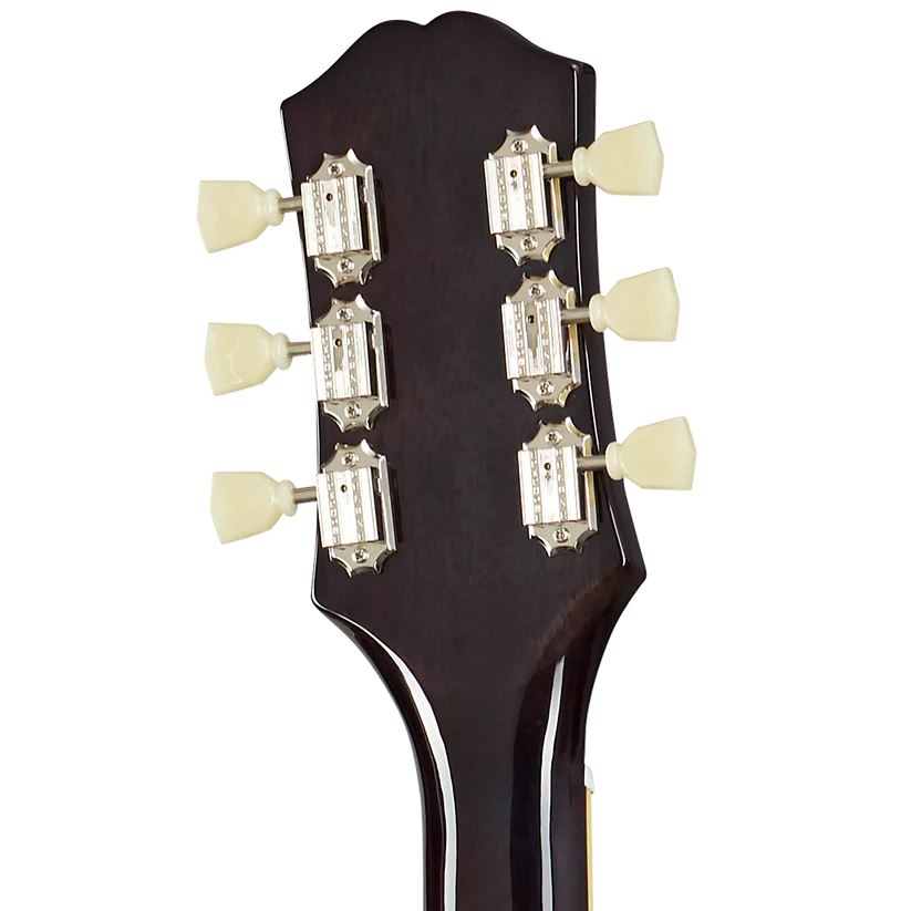 Epiphone ES-335 Figured Semi-Hollow Electric Guitar - Blueberry Burst headstock, back