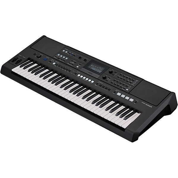 Yamaha PSR-E583 61-key Portable Keyboard - Black — Front angle 2