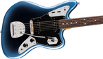 Fender American Professional Jaguar Electric Guitar - Dark Night — Three quarter front 2