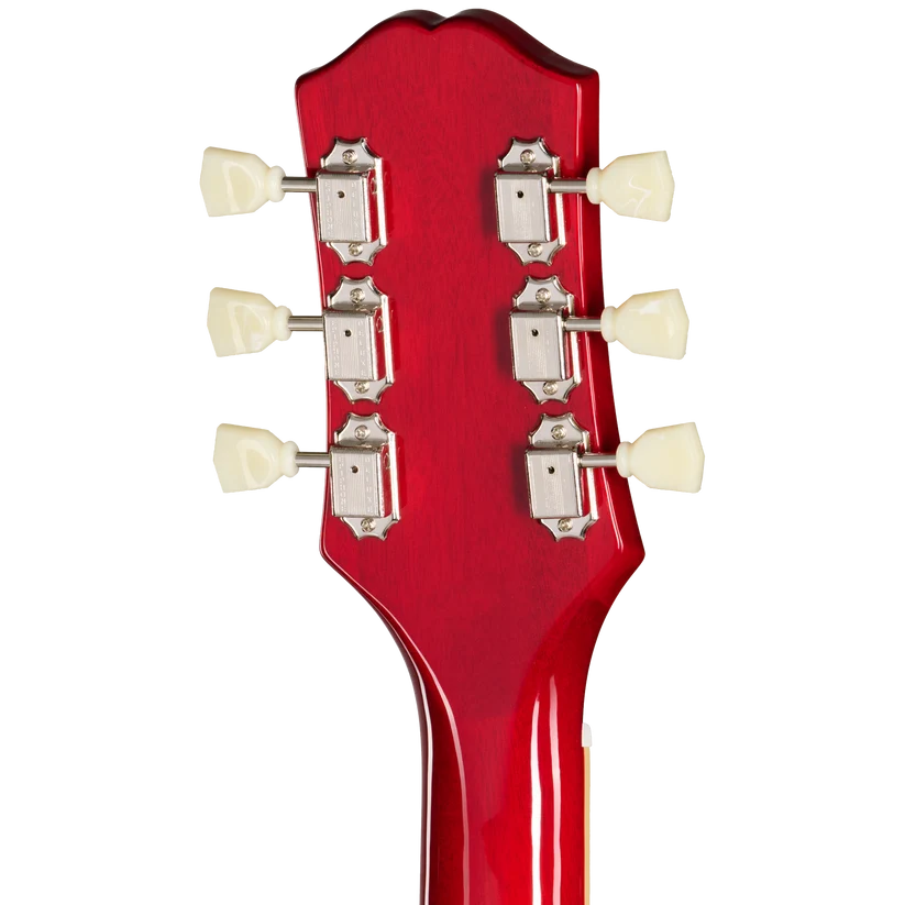 Epiphone ES-335 Left-Handed Semi-Hollowbody Electric Guitar - Cherry headstock, back