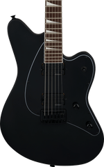 Jackson X Surfcaster SC HT6 Electric Guitar - Satin Black — Three quarter front 1