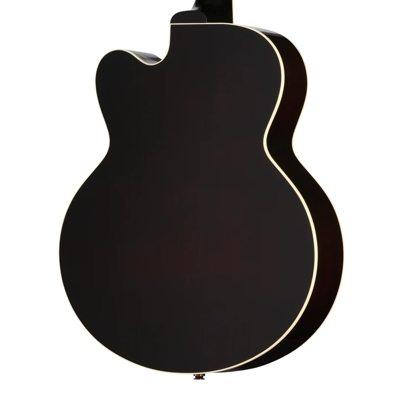 Gibson Les Paul Parlor Acoustic Electric Guitar - Vintage Sunburst — three-quarter back view