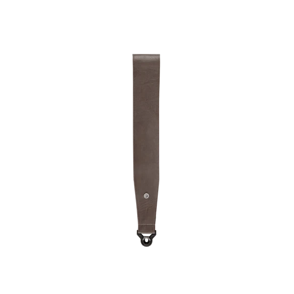 D'Addario Comfort 3" Leather Auto Lock Guitar Strap - Brown — Front 2