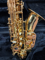 Used Accent AS710L Eb Alto Saxophone - With Original Hard-shell Case and Mouthpiece — Side 2
