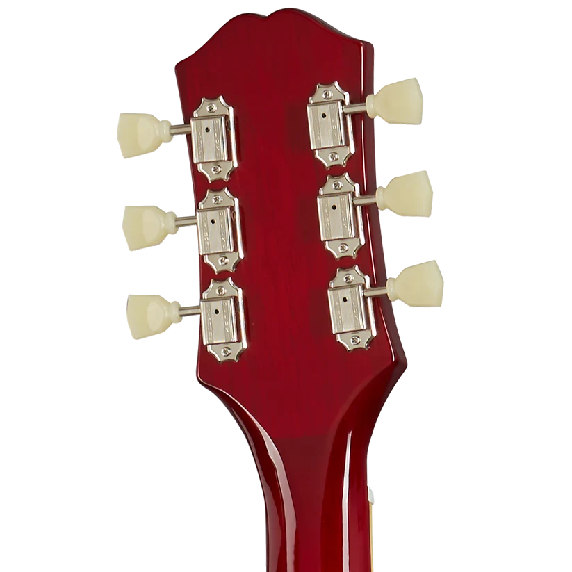 Epiphone ES-335 Semi-Hollowbody Electric Guitar - Cherry headstock, back