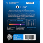 Elixir 12052 Nanoweb 10-Pack Electric Guitar Strings - Light — back view