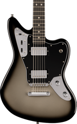 Fender 'Limited Edition' Player Fusion Jaguar Baritone Electric Guitar - Silverburst — three-quarter front view
