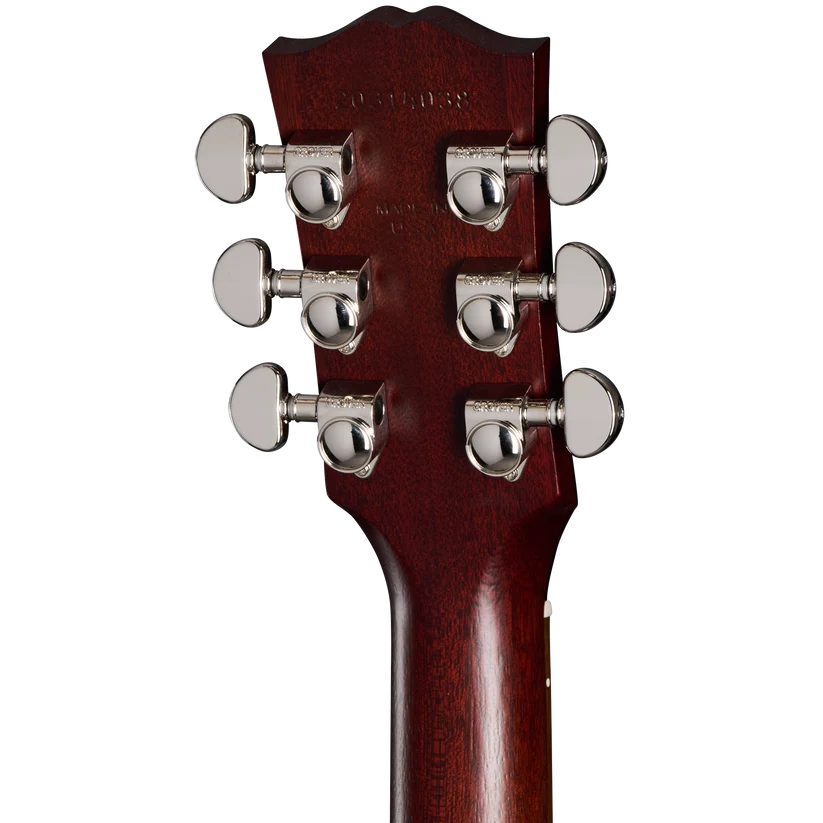 Gibson Hummingbird Studio EC Acoustic Electric Guitar - Tri-Burst Satin headstock, back