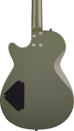 Gretsch Streamliner Jet Club 1 Pickup Electric Guitar - Olive Drab — three-quarter back view