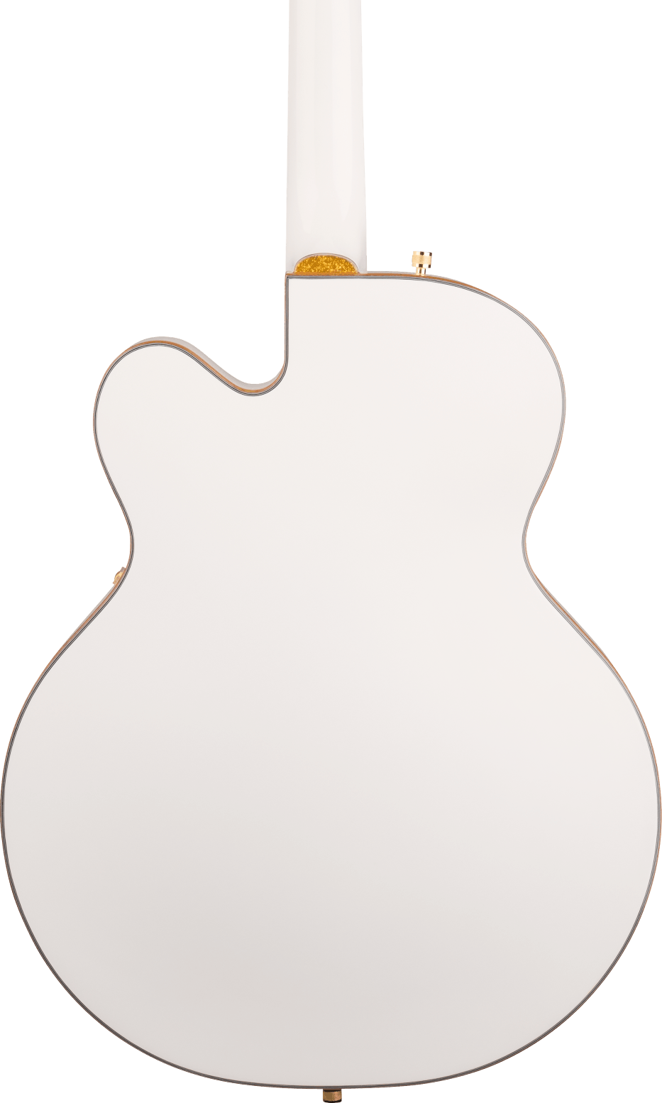 Gretsch Synchromatic Falcon Hollow Body Single-Cut Electric Guitar - Snowcrest White — three-quarter back view