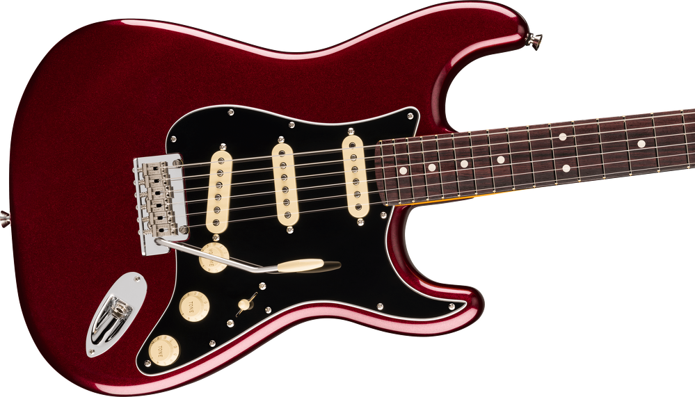 Fender American Professional Stratocaster Electric Guitar - Oxblood — Three quarter front 2