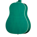 Gibson J-45 Standard Acoustic Electric Guitar - Translucent Teal — three-quarter back view