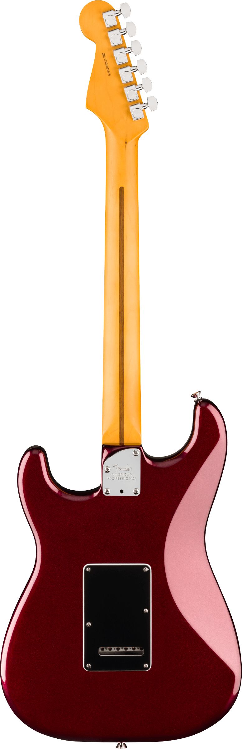 Fender American Professional Stratocaster Electric Guitar - Oxblood — back view