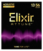Elixir Attune Phosphor Bronze Acoustic Guitar Strings - Medium