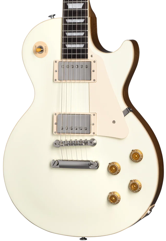 Gibson Les Paul Standard '50s Plain Top Electric Guitar - Classic White — three-quarter front view