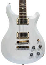 PRS S2 McCarty 594 Thinline Standard Satin Electric Guitar - Pearl White — Three quarter front 1