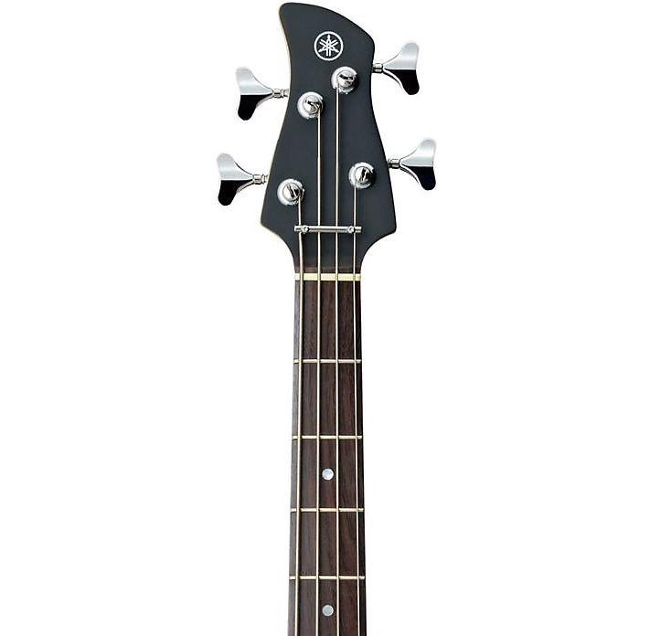 Yamaha TRBX174 Four String Electric Bass Guitar - Black headstock