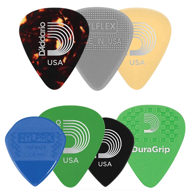 D'Addario Assorted Guitar Picks - 7-pack Medium