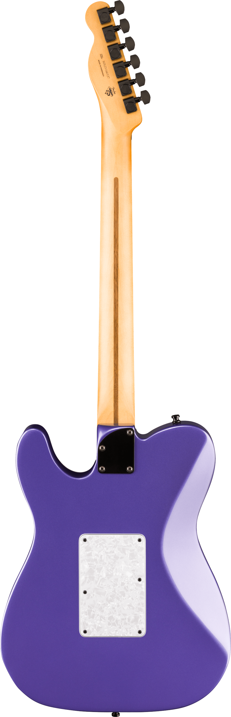 Fender 'Limited Edition' Player Fusion Telecaster HH Electric Guitar - Aura Metallic w/Floyd Rose — back view