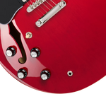 Epiphone ES-335 Left-Handed Semi-Hollowbody Electric Guitar - Cherry controls
