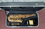 Used Accent AS710L Eb Alto Saxophone - With Original Hard-shell Case and Mouthpiece — Front 1