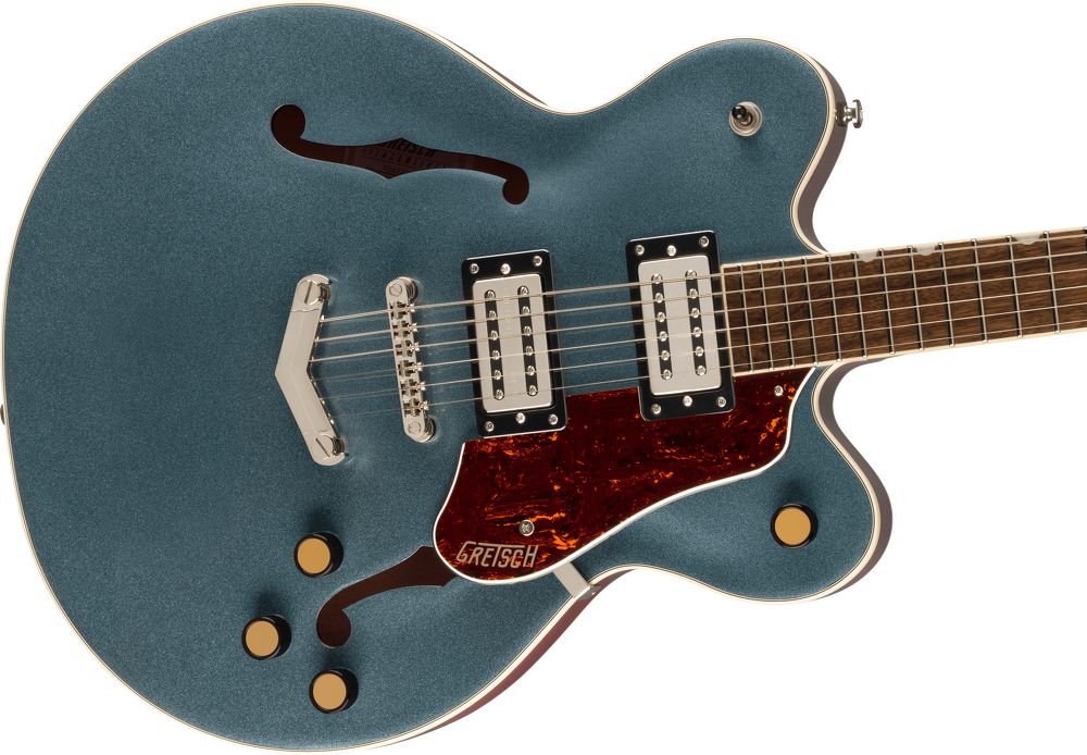 Gretsch G2622 Streamliner Center Block Double-Cutaway Electric Guitar - Gunnmetal — Front angle 2
