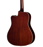 Gibson Hummingbird Studio EC Acoustic Electric Guitar - Tri-Burst Satin — three-quarter back view