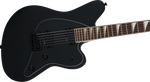 Jackson X Surfcaster SC HT6 Electric Guitar - Satin Black — Three quarter front 3