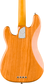 Fender American Professional Precision Bass Guitar - Natural — three-quarter back view