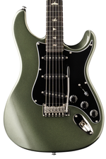 PRS SE Silver Sky Defender 'Limited Edition' Electric Guitar - Woolstone Green — three-quarter front view