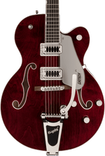 Gretsch G5420T Electromatic Classic Hollow Body Single-Cut Electric Guitar - Walnut Stain With Bigsby — Three quarter front 1