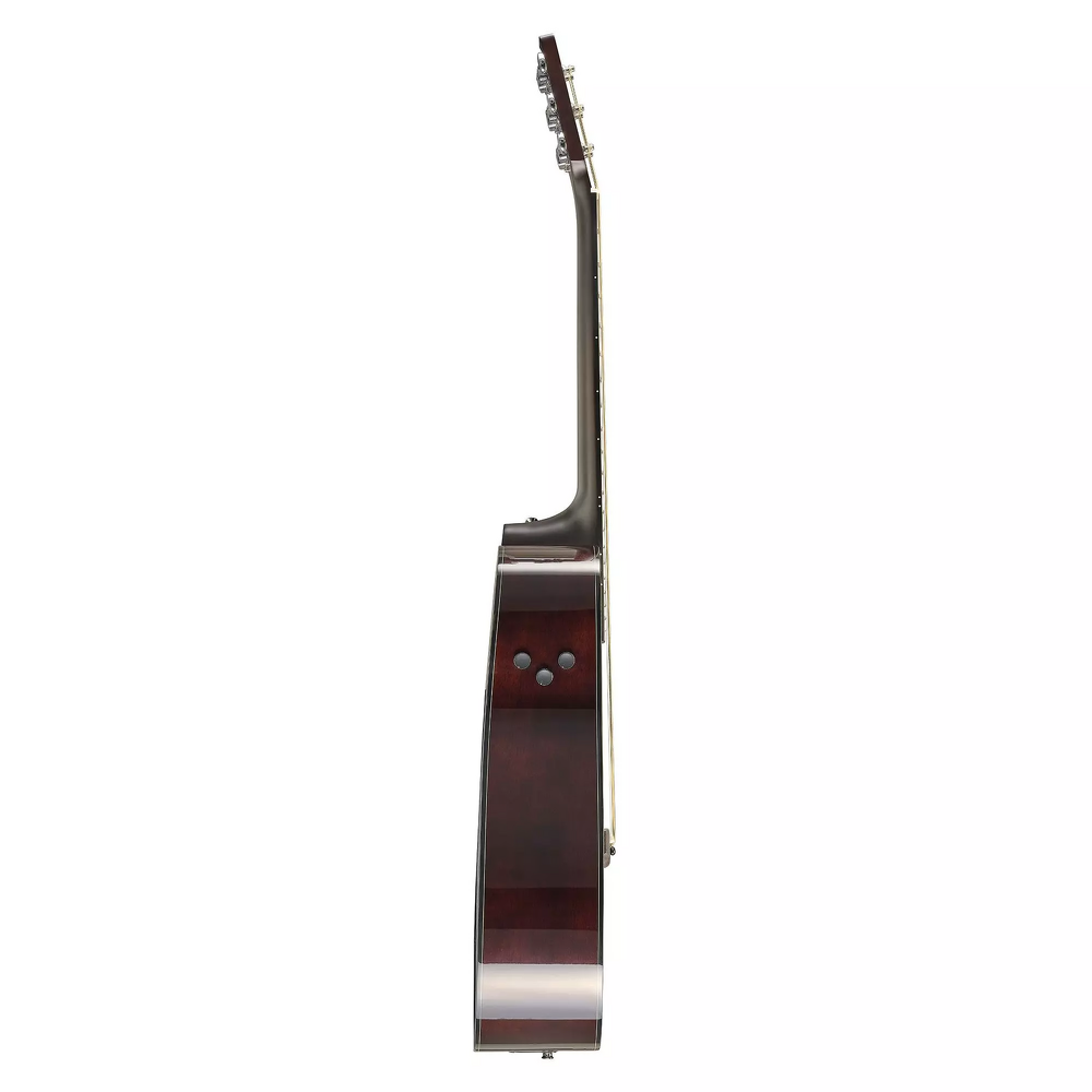 Yamaha TAG1E TransAcoustic Dreadnought Acoustic Electric Guitar - Sand Burst — side view