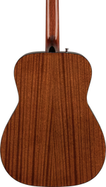 Fender CC-60S Concert Acoustic Guitar - Natural With Walnut Fretboard — three-quarter back view