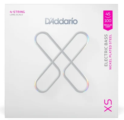 D'Addario XSB45100 Long Scale Coated Bass Strings - Regular Light