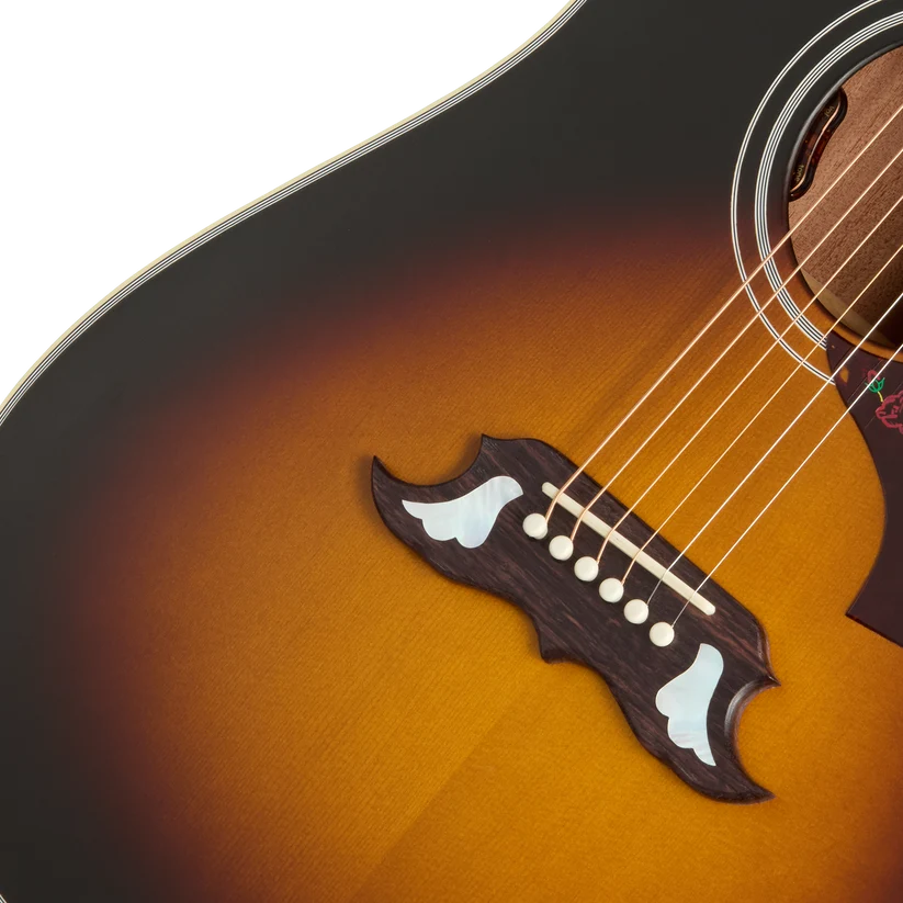 Gibson Dove Mahogany Acoustic Guitar - Satin Vintage Sunburst — Detail 2