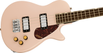 Gretsch Streamliner Jet Club Bass Single-Cut Electric Bass Guitar - Shell Pink — Three quarter front 3