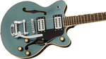 Gretsch G2655T Streamliner Center Block Jr. Double-Cut with Bigsby Electric Guitar - Gunmetal — Three quarter front 3