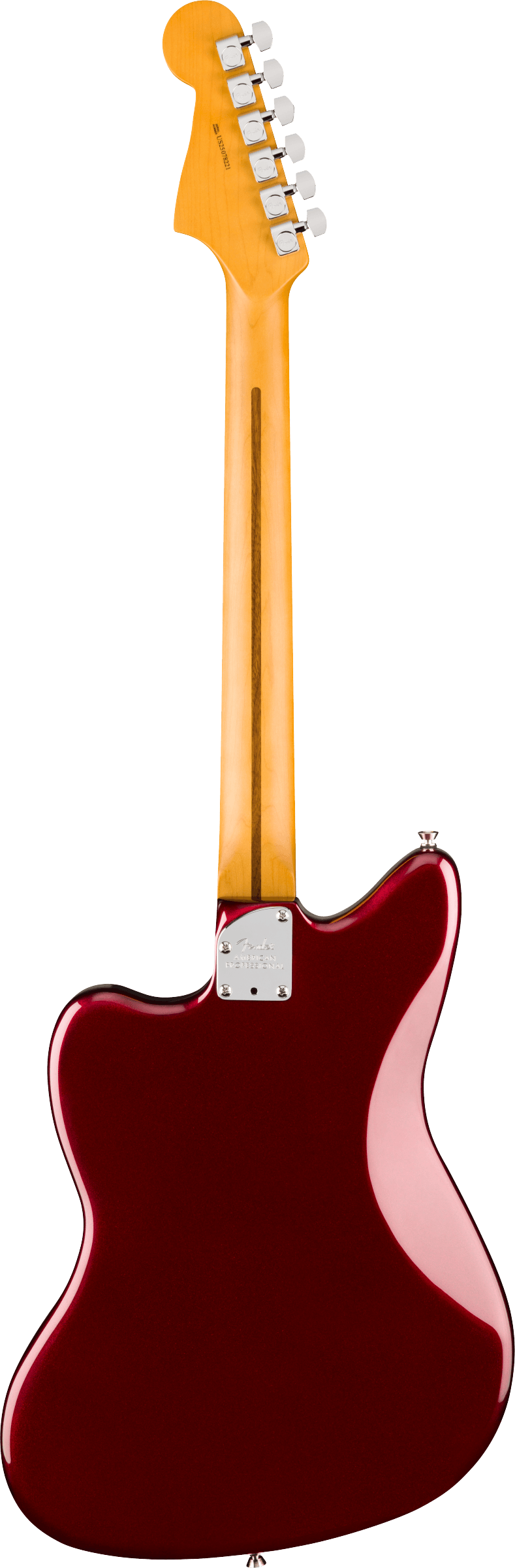 Fender American Professional Jazzmaster Electric Guitar - Oxblood — back view