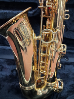 Used Accent AS710L Eb Alto Saxophone - With Original Hard-shell Case and Mouthpiece — Side 3