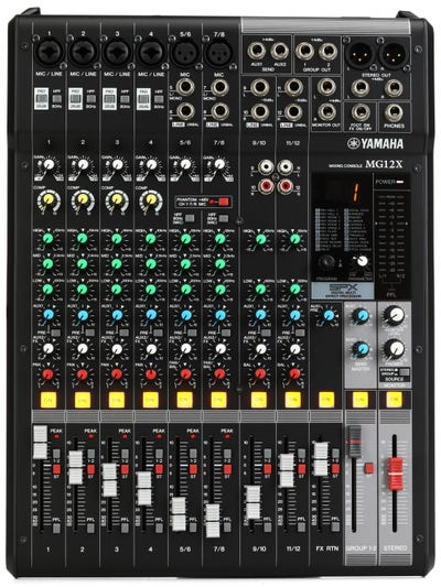 Yamaha MG12X CV 12 Channel Stereo Mixer - With Effects
